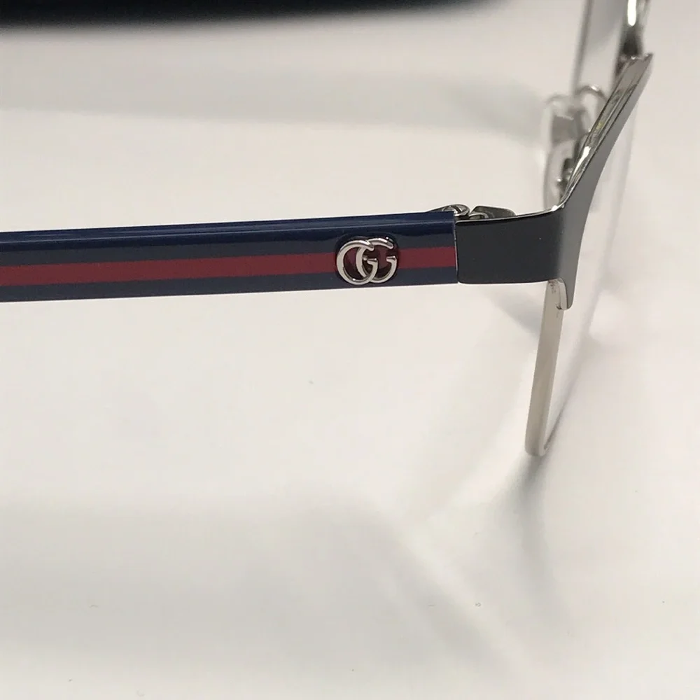 New Authentic Gucci Black Eyeglasses for Men GG0718o 006